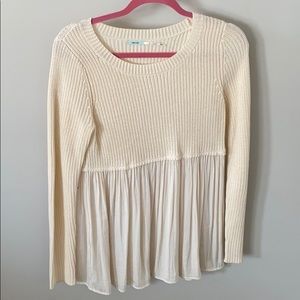 Kimchi Blue- cream long sleeve sweater